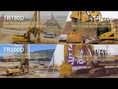 Sinovo klein und mittleres Größe Drehbohrgerät angebracht an ursprünglichen niedrigen Bauarbeiten CAT